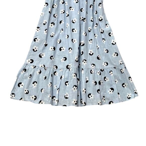 NWT Kate Spade Bphemian Midi Dress - Medium - Light Blue Print - 3/4 Sleeves - Picture 11 of 13